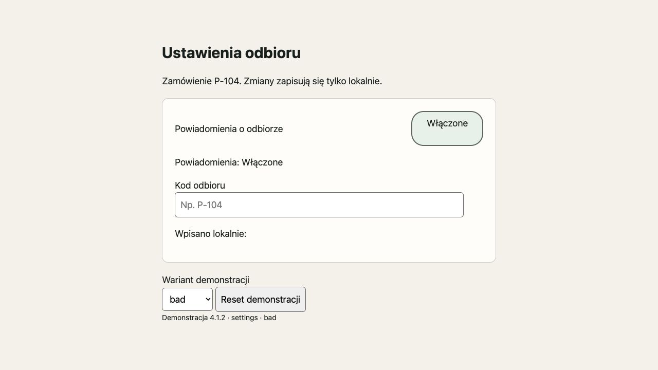 Pracownia WWW: powiadomienia wizualnie Włączone po kliknięciu, lecz stan AX pozostaje 0.