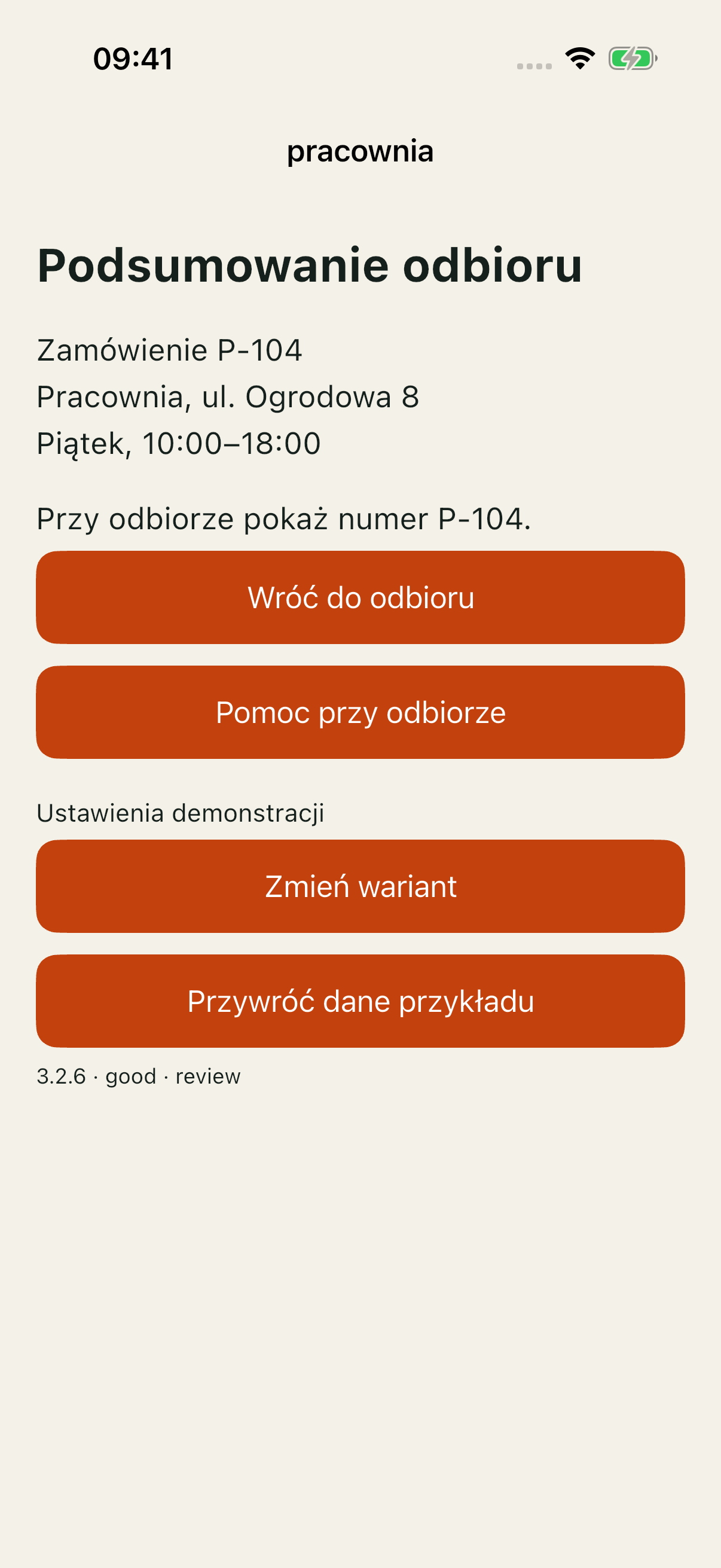 iOS good review: Pomoc przy odbiorze za treścią podsumowania.