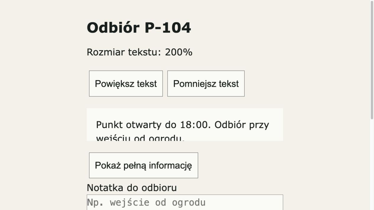 Pracownia WWW: skrócona karta i przycisk pokazania pełnej informacji.