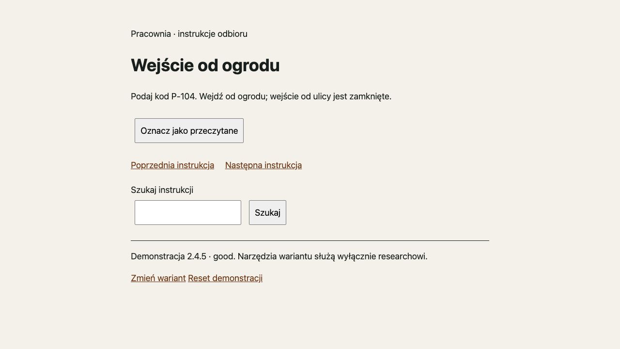 Good WWW: Wejście od ogrodu otwarte linkami; poniżej wyszukiwanie.
